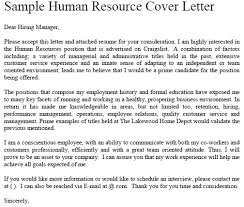 Resume CV Cover Letter  human resources cover letter  hr manager     gildthelily co