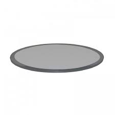 Thick Beveled Tempered Grey Glass Table