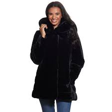 Faux Fur Coat Faux Fur Hooded Coat