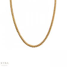 22l yellow gold thick rope chain