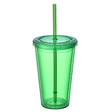 Double Wall Tumbler With And Straw