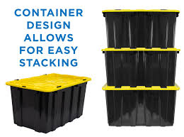 Industrial plastic shelf bins heavy duty warehouse rack storage boxes mold. Heavy Duty Plastic Storage Bins Set Of 3 Wi 3001 Mount It