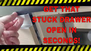 how to open a stuck drawer in seconds