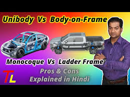 unibody vs body on frame monocoque vs