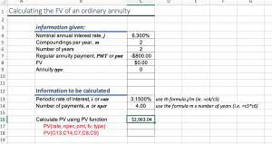 simple ordinary annuity using excel