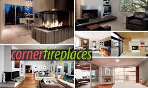 sleek corner fireplaces with modern flair
