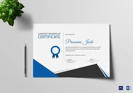 This honorary confirmation letter is an official document to confirm the title of honor between university and the students. Certificate Of Honorary Template 8 Word Psd Ai Format Download Free Premium Templates