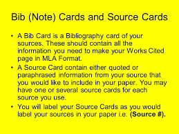 Bibliography and Note Cards   ppt download