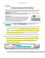 Learn dna profiling with free interactive flashcards. Kaitlyn Perotti Dna Profiling 2020 Gizmo Worksheet Pdf Explorelearning Com 1 Katie Perotti Ap Bio Period 3 Student Exploration Dna Profiling Please Course Hero