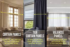 standard curtain panel sizes