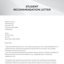 free scholarship recommendation letter