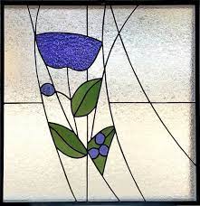 Stained Glass Art Deco Flower