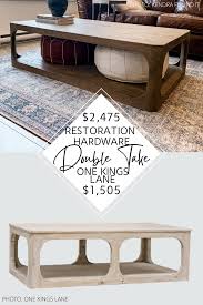 Railroad cart coffee table restoration hardware luxury kops slim, source: Restoration Hardware Martens Coffee Table Dupe Kendra Found It