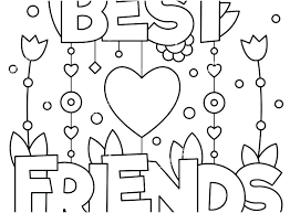 Best friends forever is a phrase that describes a close friendship. Best Friend Coloring Pages To Download And Print For Free