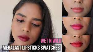 wet n wild megalast lipstick swatches