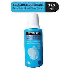 betadine gargle and mouth wash 190ml