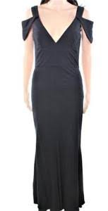 Details About Slate Willow Womens 359 Cold Shoulder Black Long Gown Formal Dress Sz M