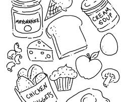 Healthy Food Coloring Pages Printable Food Coloring Page Healthy