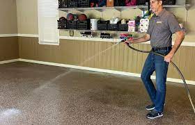 cleaning granite garage floors