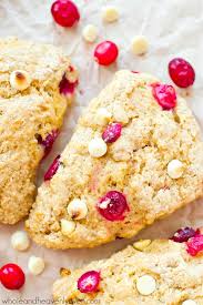 white chocolate cranberry bliss scones