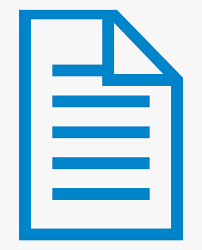Download As Word - Free Blue Document Icon Transparent, HD Png Download ,  Transparent Png Image - PNGitem