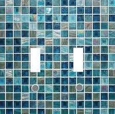 Blue Glass Mosaic Tile Image Home Decor