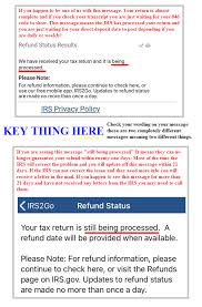 Irs Still Being Processed Vs Being Processed Refundtalk Com