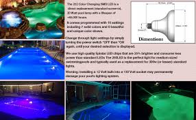 Amazon Com Bentolin 20w 252 Led 12 Volt Ac Dc Color Changing Replacement Swimming Pool Light Bulb Garden Outdoor
