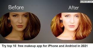 try top 10 free makeup app for iphone