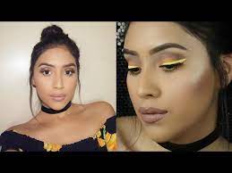 yellow eyeliner spring makeup tutorial