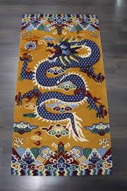 hand knotted tibetan rugs dragon king