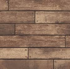 Weathered Nailhead Wood Plank Wallpaper
