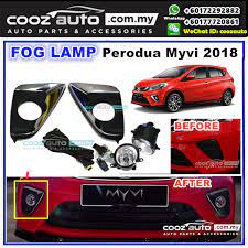 Pair 881 68smd 6000k led fog light white driving lamp bulb. Perodua Myvi 2018 Fog Lamp Fog Lamp Cover Chrome Spot Light Kit