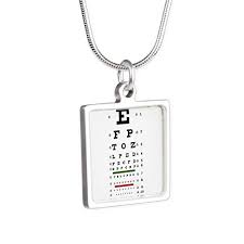Amazon Com Royal Lion Silver Square Necklace Optometrist