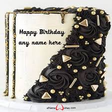 write your name on flower birthday cake