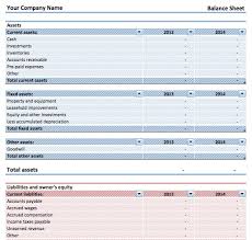 Microsoft Excel Balance Sheet Template Balance Sheet Template