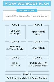 7 Day Workout Plan At Home Why We Need