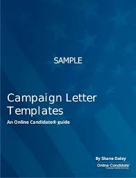 Political Campaign Letter Templates Sample