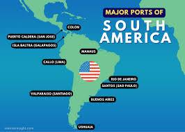 6 major ports in south america