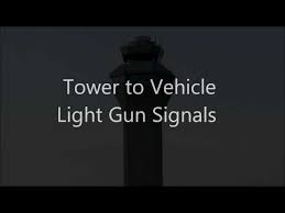faa tower vehicle light gun signals