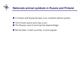 The most famous national cultural russian symbols are the balalaika, matryoshka and samovar. Ppt The Bear As A Russian National And Militarist Symbol The Bear And The Finnish Maiden Powerpoint Presentation Id 1069398