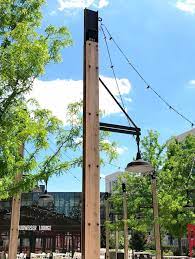 beam outdoor metal light pole structura