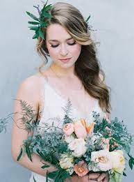 hair and makeup for a fine art bride