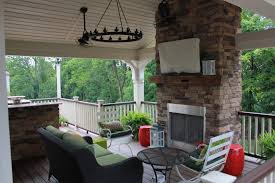 patio and deck fireplace designs