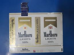 opened empty cigarette soft pack 100