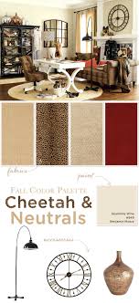fall color palette cheetah and