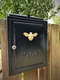 Brass Bee Wall Mounted Post Box Mail