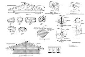 wooden roof 3107202 free cad drawings