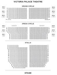 Victoria Palace Theatre Seating Plan Chart London Uk
