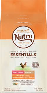Nutro Wholesome Essentials Small Breed Puppy Farm Raised Chicken Brown Rice Sweet Potato Recipe Dry Dog Food 5 Lb Bag